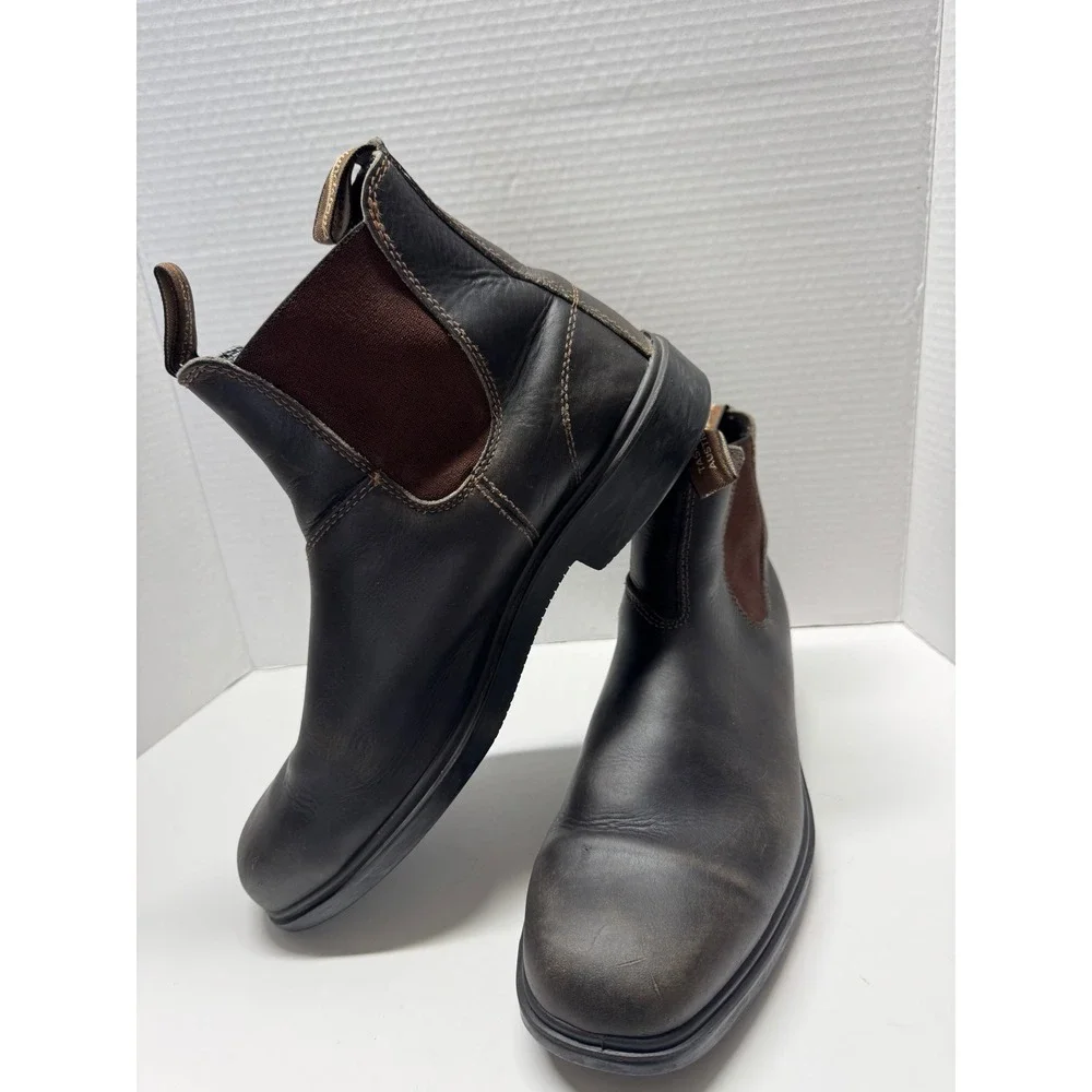 Blundstone 062 Chelsea Boots Brown‎ Leather Mens Size 12 AU/UK Dress Boot